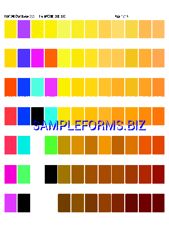 Pantone Color Chart 2 pdf free